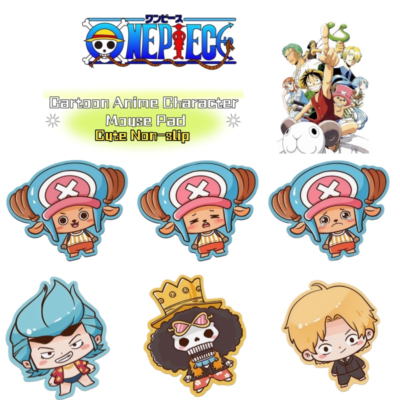 Laptop Editing Accessories - One Piece cartoon anime character cute