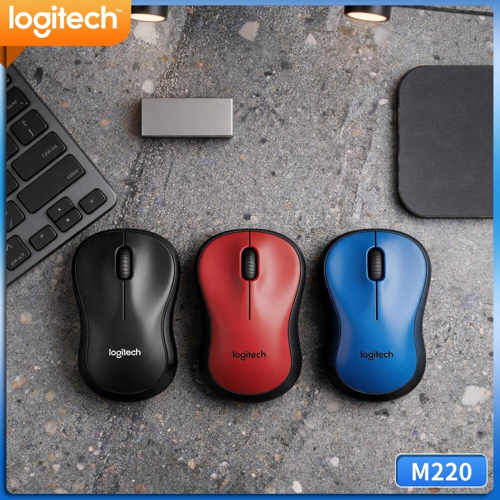 Laptop Electronics Accessories - Logitech M220 Wireless Mouse Silent Operation