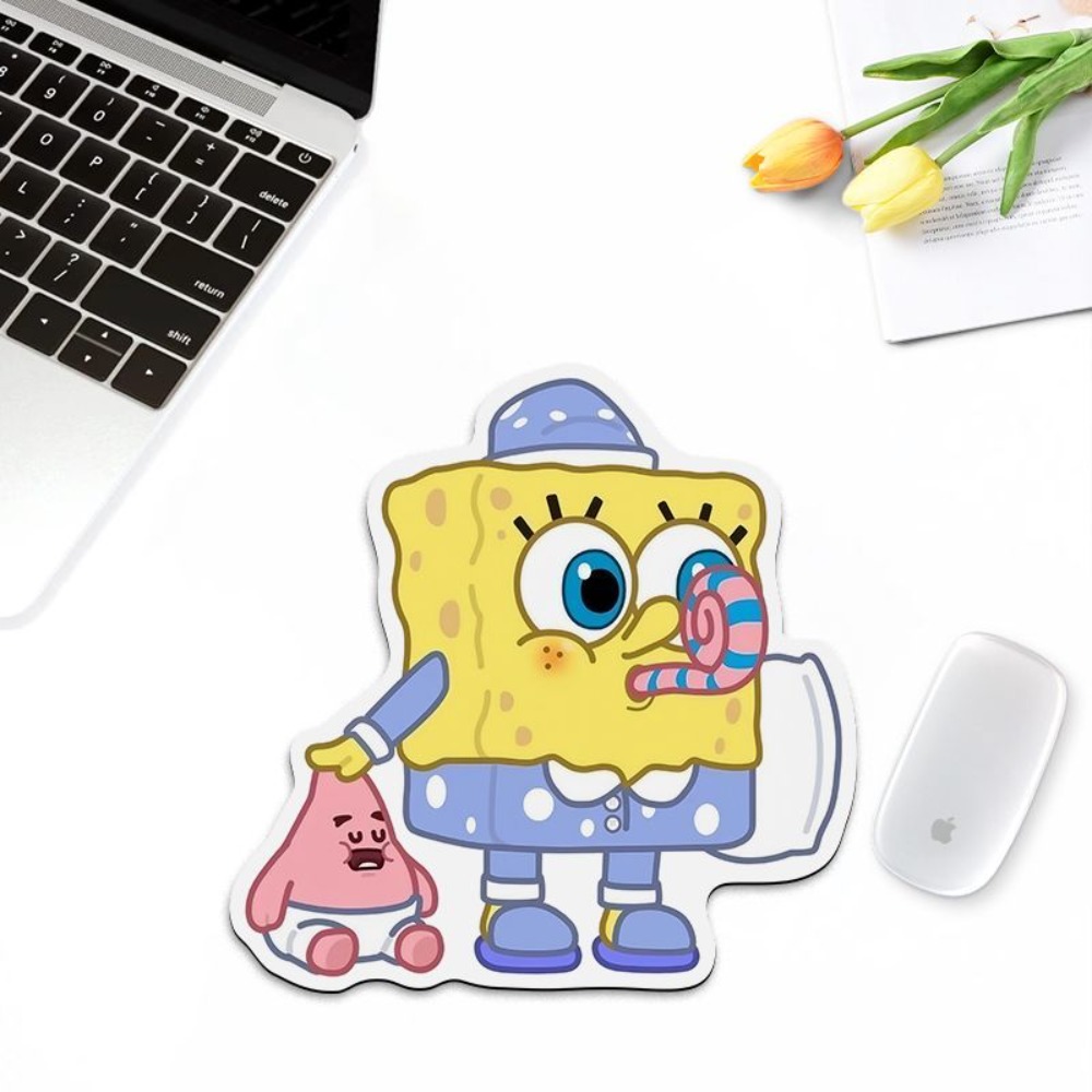 Laptop Editing Accessories - Cute SpongeBob Shaped Mouse Pad –
