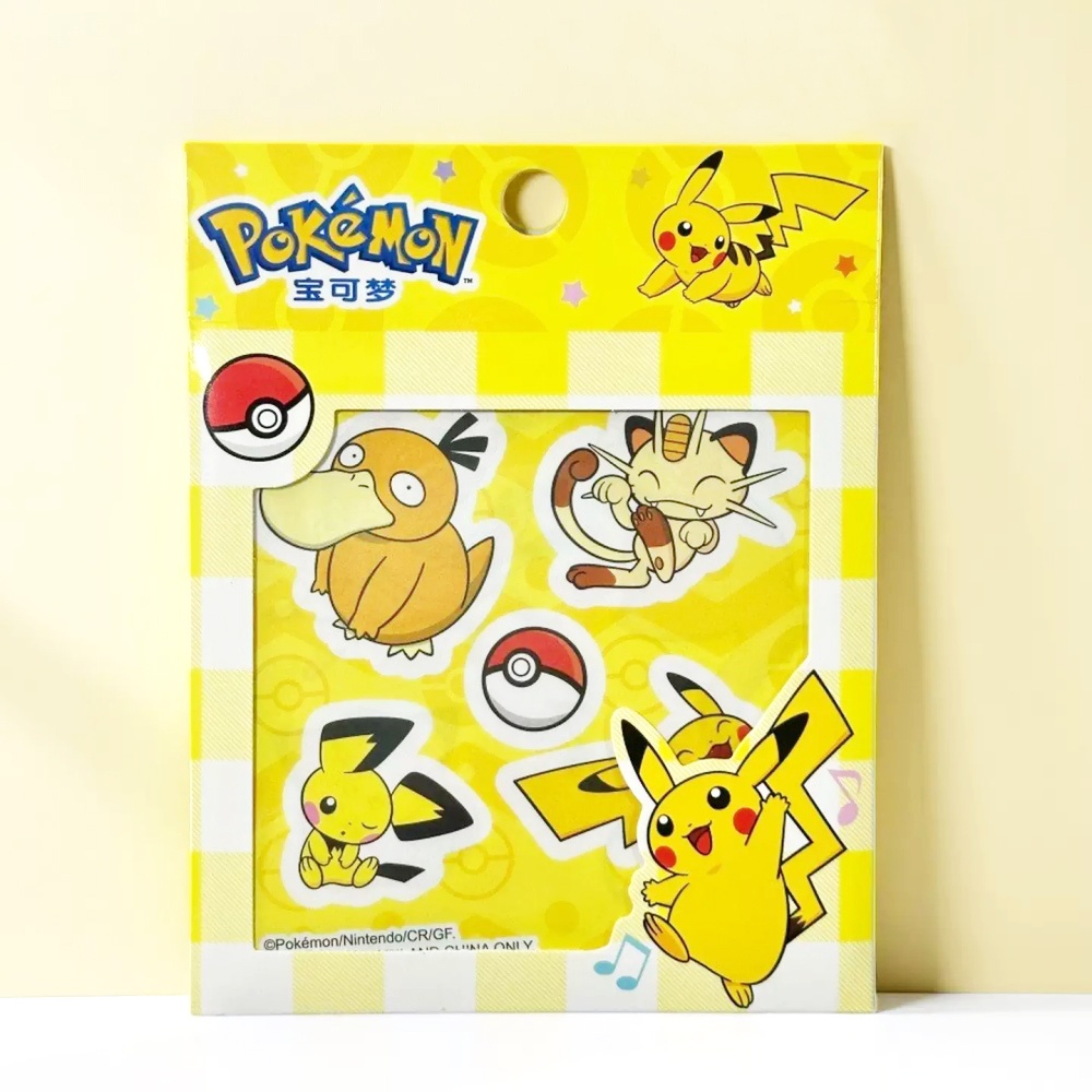 Laptop Editing Accessories - 10Pcs Genuine Pikachu Stickers Pokemon Charmander