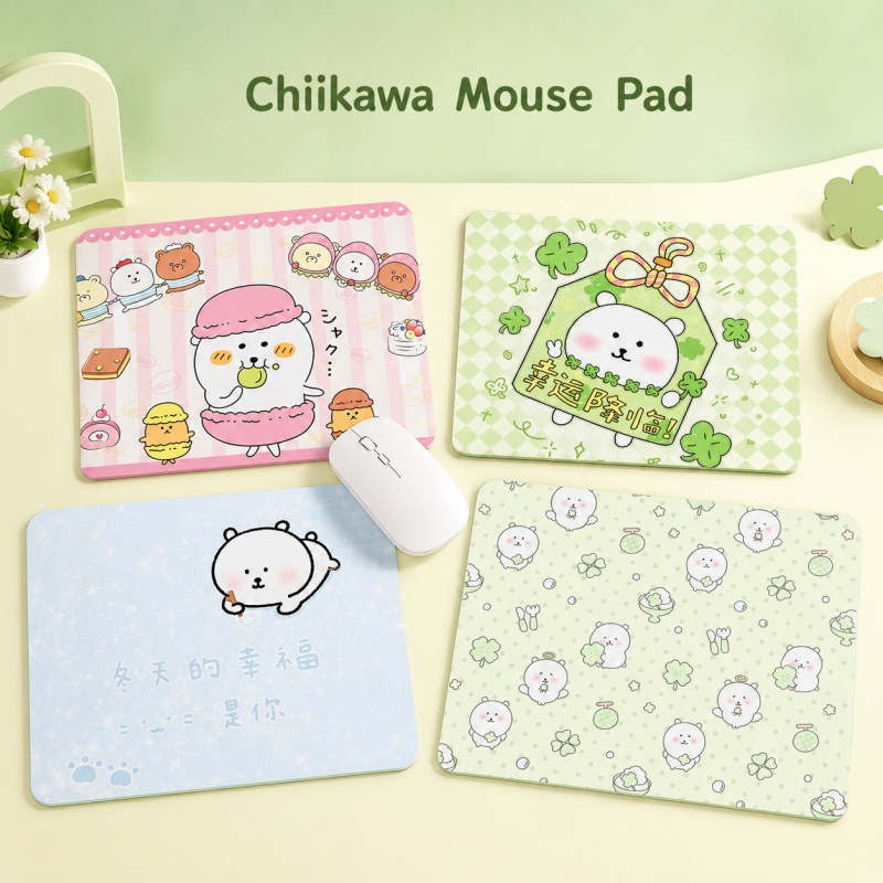 Laptop Editing Accessories - Kawaii Chiikawa Joke Bear Mouse Pad