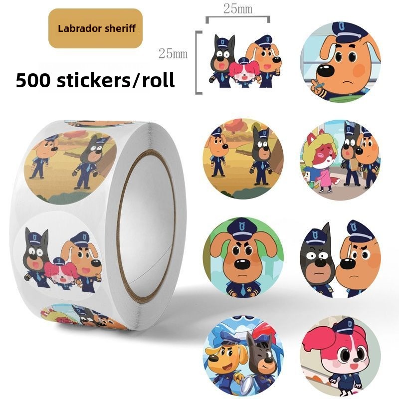 Laptop Bag Waterproof - Sheriffs Labradors Cute Character Roll Stickers