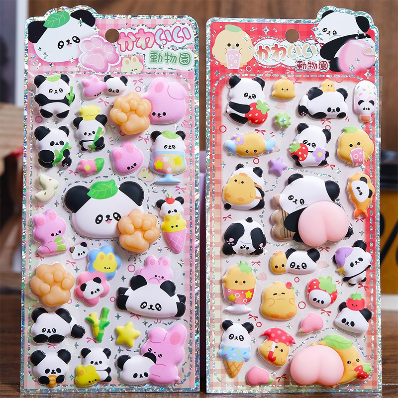 Laptop Editing Accessories - Cute Panda Chick 3D Puffy Peach