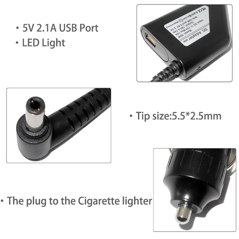 Car Charger19V 4.74A 90W Unive - Laptop Accessories Hp review and price