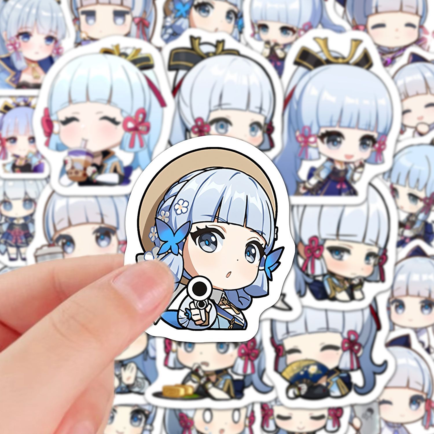 Kamisato Ayaka 60Pcs Genshin I - Laptop Accessories Stickers review and price