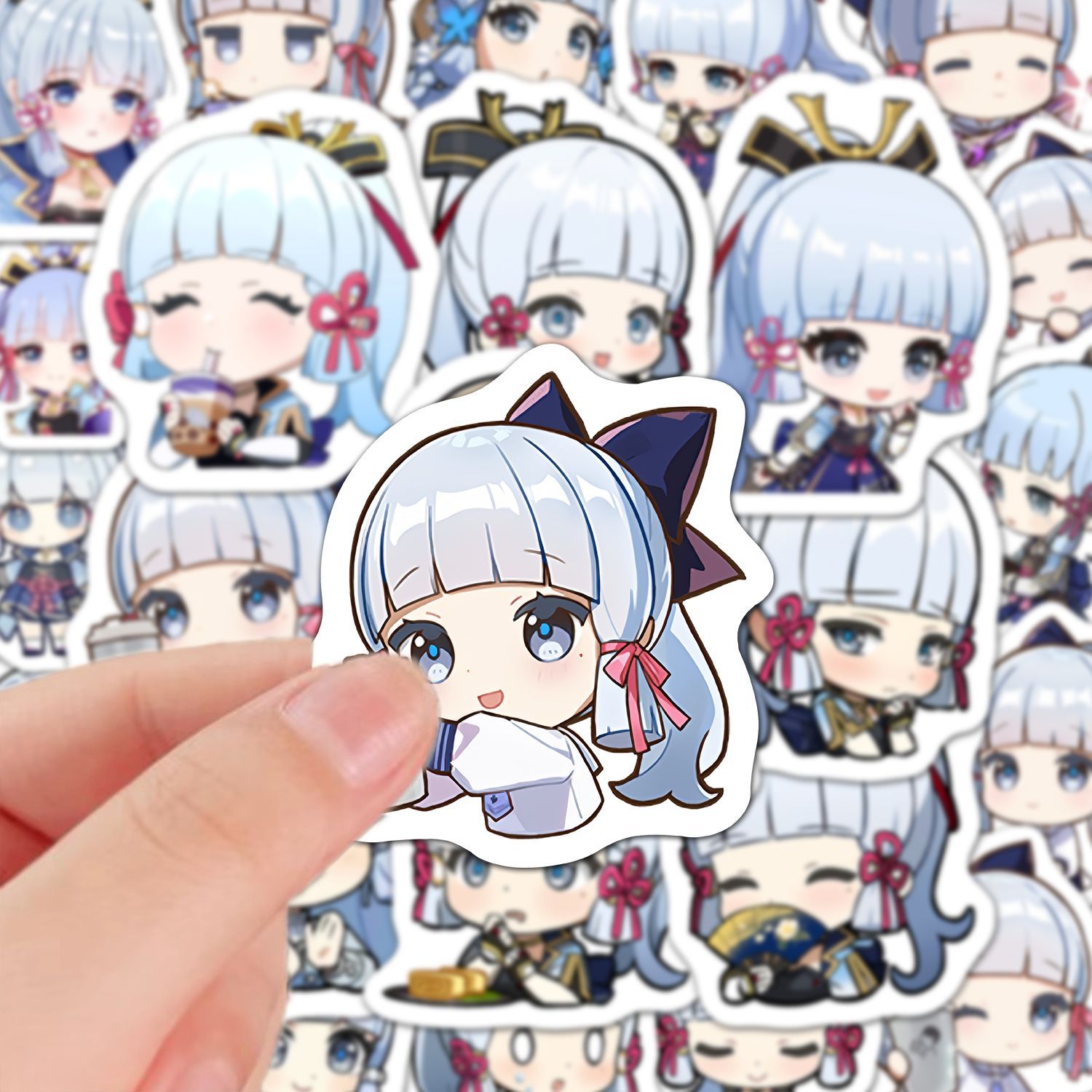 Kamisato Ayaka 60Pcs Genshin I - Laptop Accessories Stickers review and price