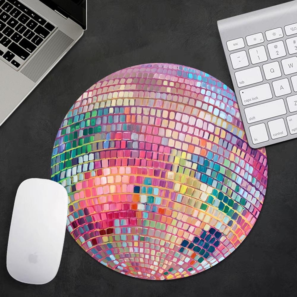 Rubber Round Pink Disco Ball M - Laptop Accessories Women review and price