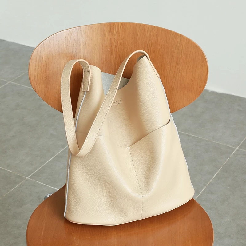 Women Cowhide Genuine Real Lea - Laptop Accessories For Girls review and price