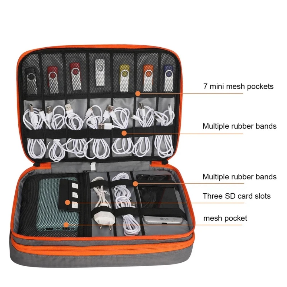 Double Layers Large Capacity T - Laptop Electronics Accessories review and price