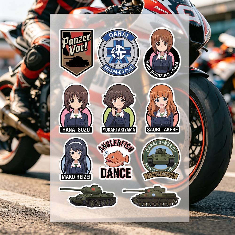 Anime Girls Und Panzer Motorcy - Laptop Accessories For Girls review and price