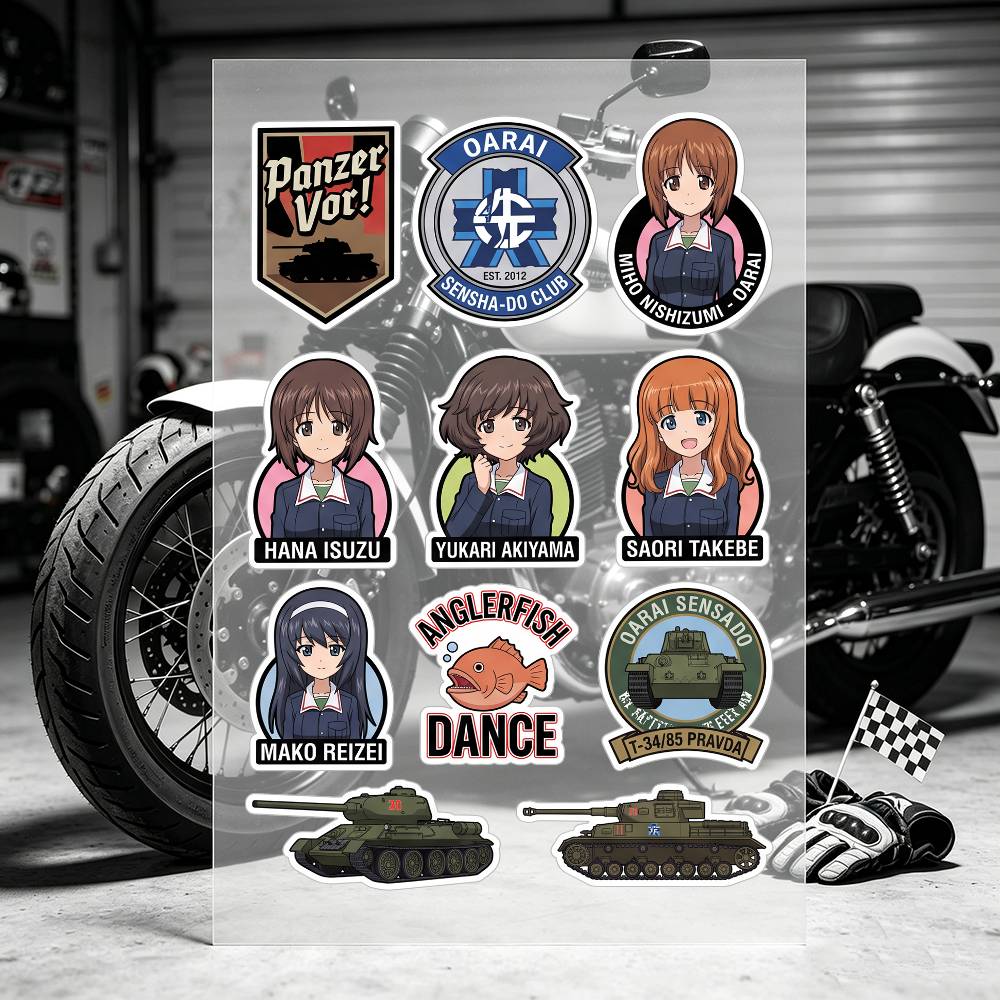 Anime Girls Und Panzer Motorcy - Laptop Accessories For Girls review and price