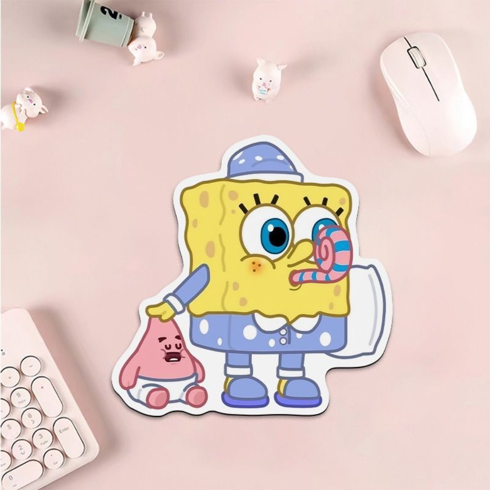 Cute SpongeBob Shaped Mouse Pa - Laptop Editing Accessories review and price