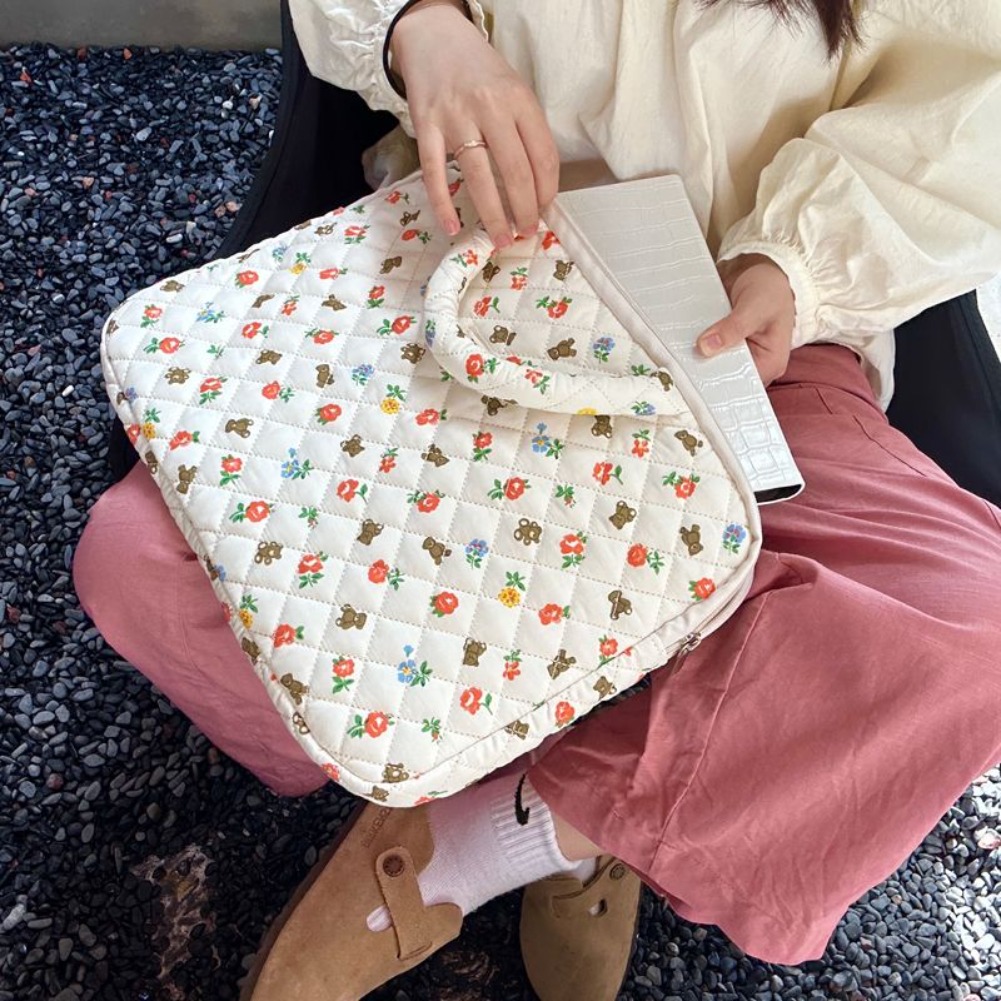 Korean Floral Laptop Bag 14/16 - Laptop Accessories Women review and price