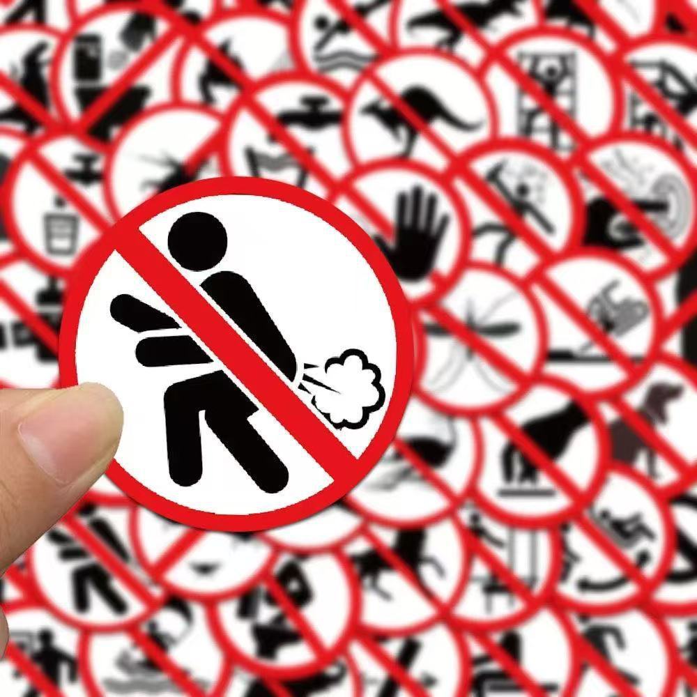 Funny Prohibition Symbols Stic - Laptop Electronics Accessories review and price