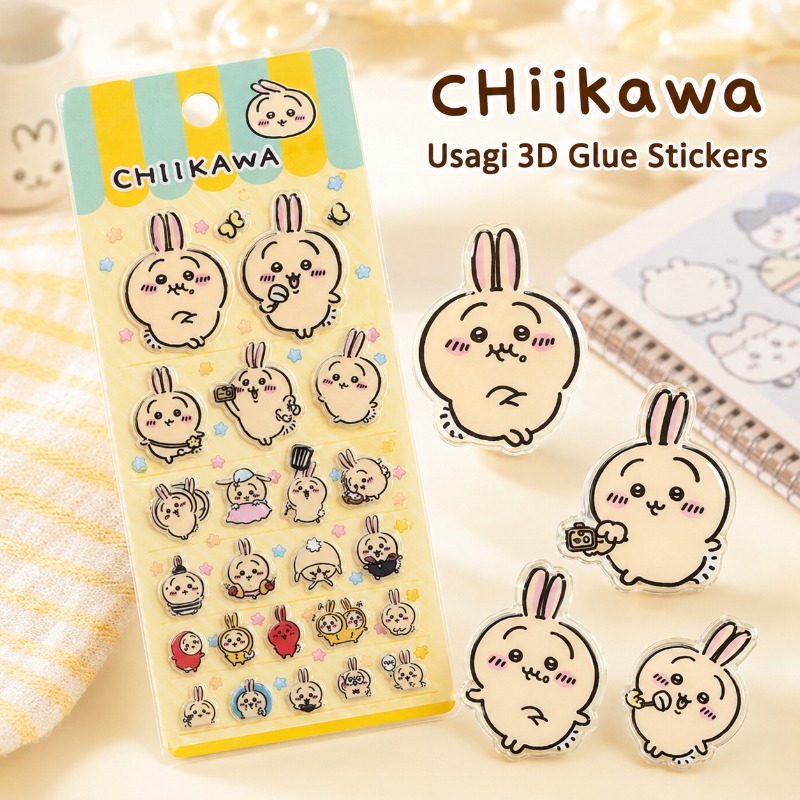 Cute Chiikawa Usagi 3D Glue St - Laptop Editing Accessories review and price