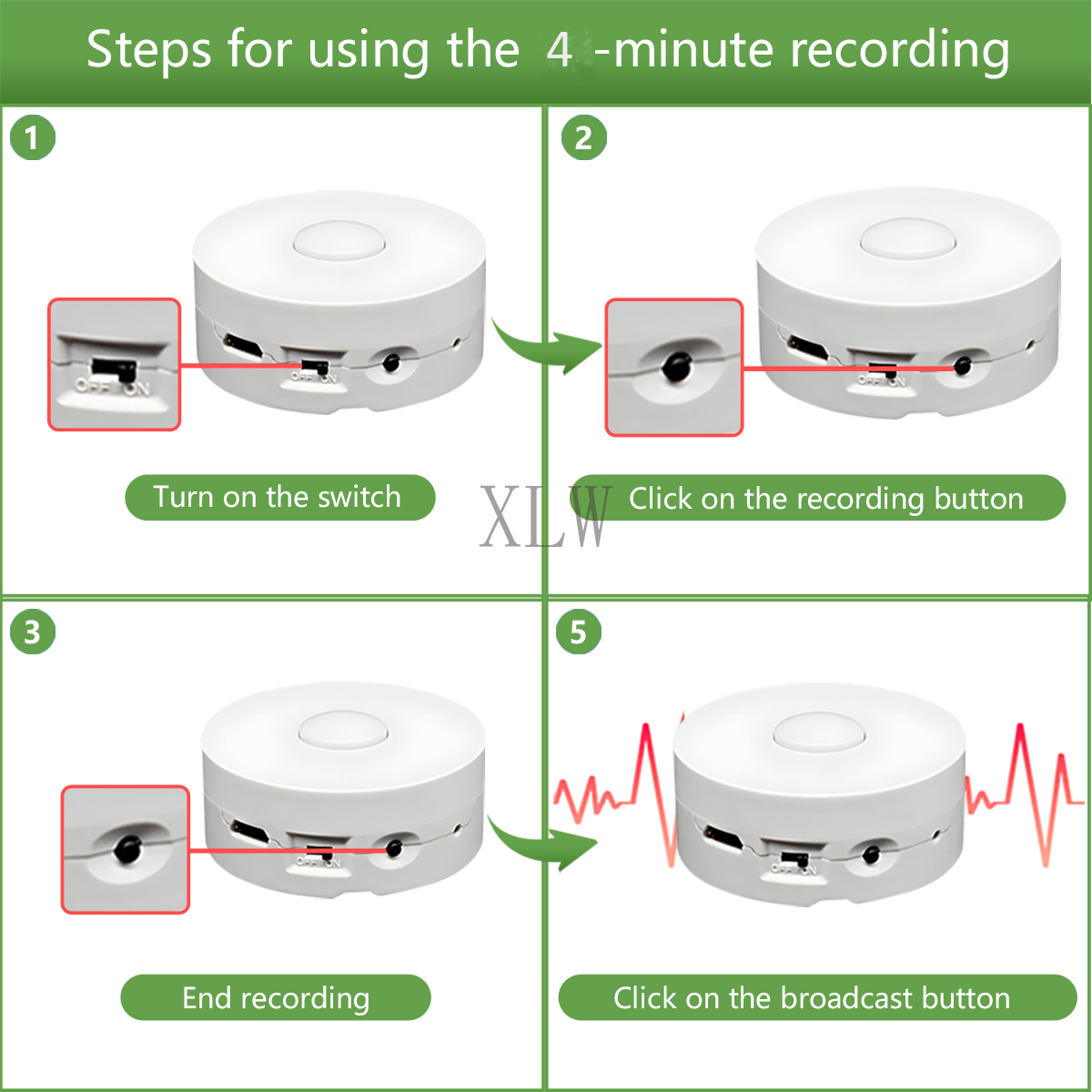 4M Voice Recording Button for  - Monitor Portable Usb review and price