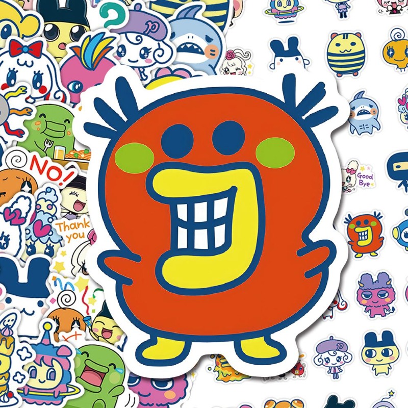 Japanese Tamagotchi Stickers E - Laptop Accessories Stickers review and price