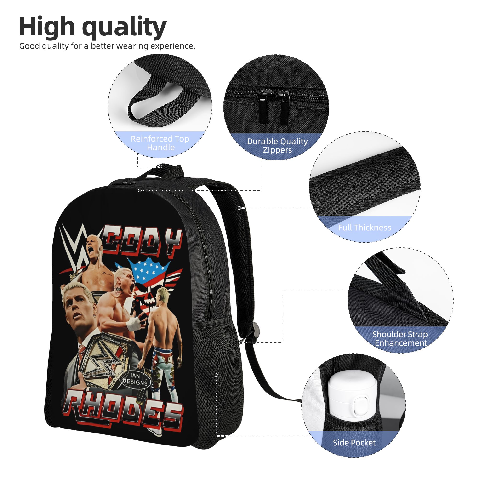Cody Rhodes Vintage Cool Backp - Laptop Accessories Women review and price
