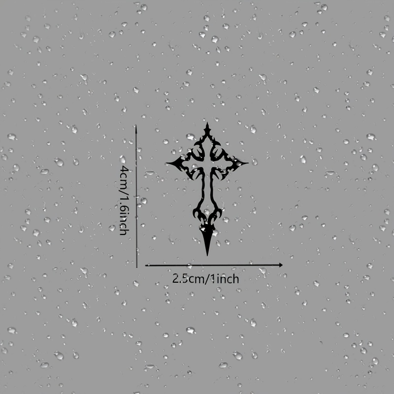 2pcs Gothic Cross Waterproof V - Laptop Accessories Stickers review and price