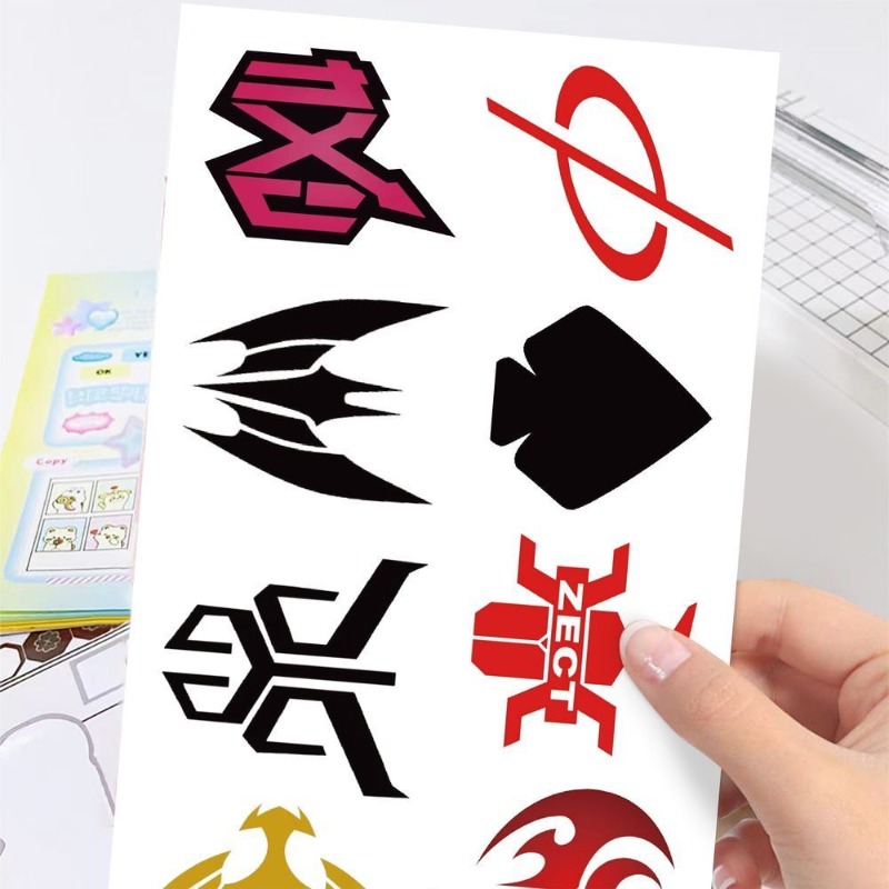 60 Sheets Kamen Rider Logo Sti - Laptop Accessories Stickers review and price