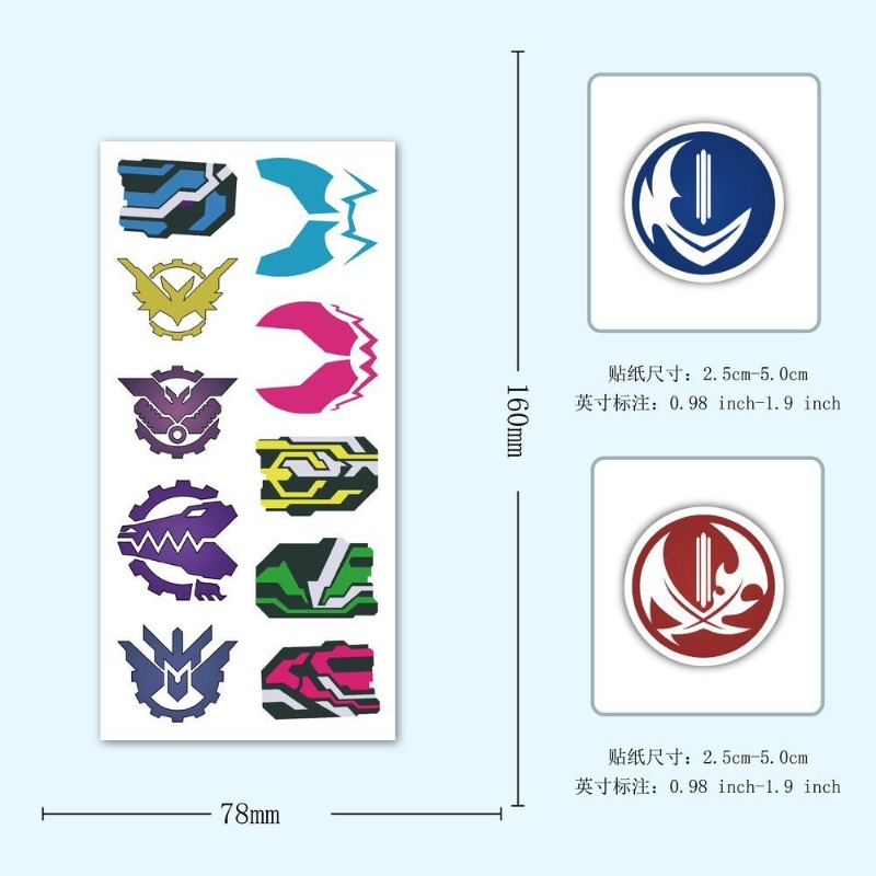 60 Sheets Kamen Rider Logo Sti - Laptop Accessories Stickers review and price